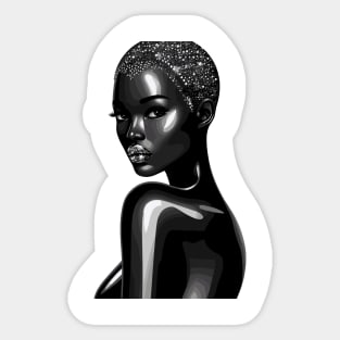 Black Woman Afrocentric Sticker